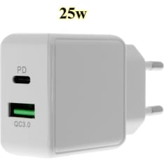 Insmat 25W PD3.0 QC 3.0 USB-C/USB-A verkkolaturi