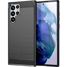 Insmat Carbon and Steel Style Samsung Galaxy S23 Ultra protective case