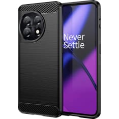 Insmat Carbon and Steel Style OnePlus 11 suojakuori