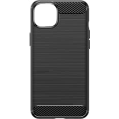 Insmat Carbon and Steel Style Apple iPhone 15 Plus protective case