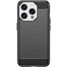 Insmat Carbon and Steel Style Apple iPhone 15 Pro protective case