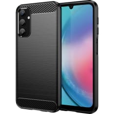 Insmat Carbon and Steel Style Samsung Galaxy A25 suojakuori