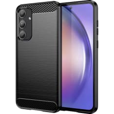 Insmat Carbon and Steel Style Samsung Galaxy A55 5G suojakuori