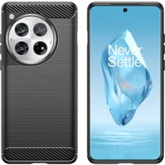 Insmat Carbon and Steel Style OnePlus 12R suojakuori