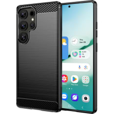 Insmat Carbon and Steel Style Samsung Galaxy S25 Ultra back cover