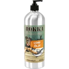 Rokka lohiöljy 950 ml lemmikille