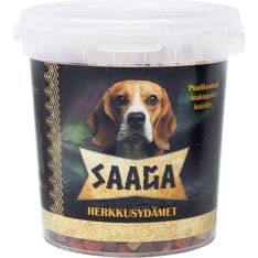 Saaga 500 g Herkkusydämet koiralle
