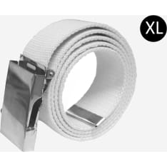 Veniz 40mm canvasvyö harjatulla hopeasoljella