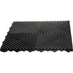 SteyrTek 40x40cm midnight black 4 kpl lattialaatta
