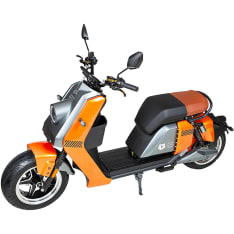 Kontio Motors Kruiser Vesper mopo 45km/h Oranssi Grafiitti 1,8 kWh akulla