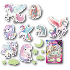 Pimeässä hohtavat yksisarviskoristeet