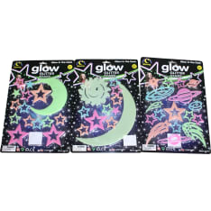 Glow Stars isot värikkäät hohtavat tähdet