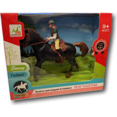 My Lovely Horse hevonen ratsastajalla, suitsilla ja satulalla