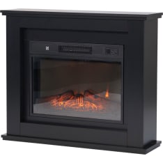 Lykke 2000W L black electric fireplace