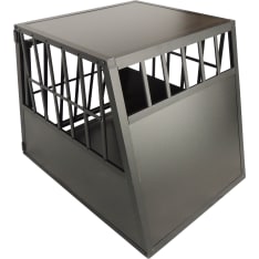Trekker M 65x90x69.5cm musta koiran kuljetushäkki
