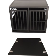 Trekker XL 97x90x69.5cm musta koiran kuljetushäkki