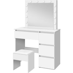 Lykke Amelia 94cm make-up table with light