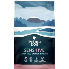 Primadog Salmon-Potato grain-free for adult dogs 3 kg dry dog food