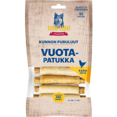 HHC Kunnon puruluut Vuotapatukka kana 13 cm 350 g koiran puruluu