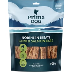 PrimaDog Northern Treats Lamb-Salmon Bars 400 g