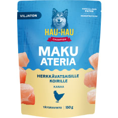 Hau-Hau Champion kana 150 g Makuateria herkkävatsaisille koirille