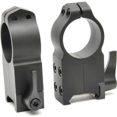 Warne 1" ultra high Weaver matte black fast foot