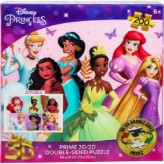 Prime3D Disney Princess 200p kaksipuolinen 3D-palapeli