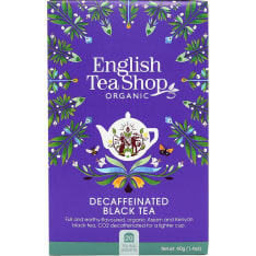 English Tea Shop Kofeiiniton Luomu 20 pss 40g musta tee