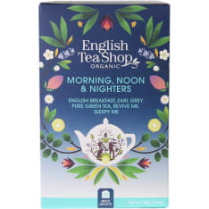 English Tea Shop Organic Tea Assortment Morning, Noon & Nighters 20 ct 39g