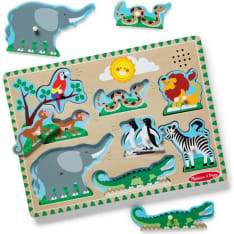 Melissa & Doug playset zoo animal äänipalapeli