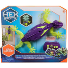 Hex Bots Seinäkiipijä pimeässä hohtava gekko