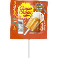 Chupa Chups Fizzy Cola and orange flavored lollipop