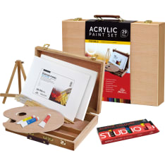 Phoenix Paint Set maalaussetti puulaatikossa