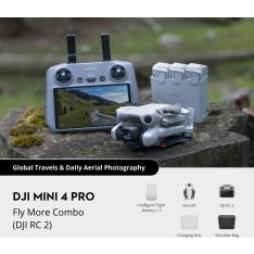 DJI Mini 4 Pro Fly More + RC 2, ohjain ja kuvauskopteri