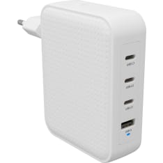 Hyper HyperJuice 145W PD3.1 GaN 4-porttinen USB-C/USB-A seinälaturi