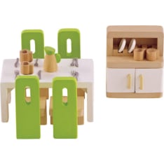 Hape nukkekodin Ruokailuhuone