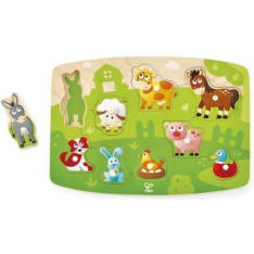 Hape kotieläimet nuppipalapeli