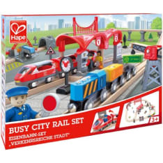 Hape Busy City Rail Set Silta junaratasetti