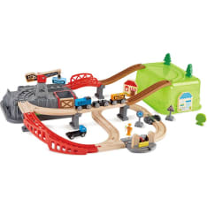 Hape Railway Bucket Builder train track in a box set