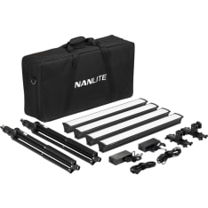 Nanlite Lg-E60 4 Light Led Studio Kit green screen -tausta