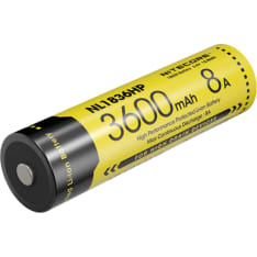 Nitecore battery 18650 3600mAh rechargable (8A) ladattava paristo
