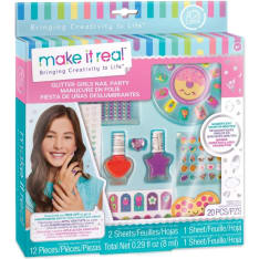 Make It Real Glitter Girls Nail Party manikyyrisetti