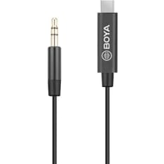 Boya BY-K2 3.5mm TRS uros - USB-C uros sovitin