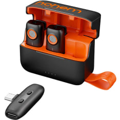 Hohem MIC-01 2TX1RX USB-C latauskotelo+2 kpl mikrofoni