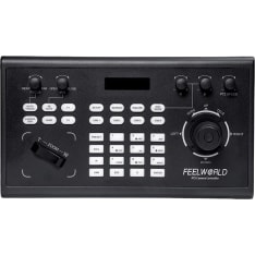 Feelworld KBC10 PTZ Camera Controller with Joystick and Keyboard Control LCD Display PoE Supported Camera Controller