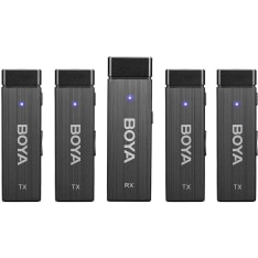 Boya Wireless 2.4 GHz BY-W4 4 kpl mikrofoni mobiililaitteille