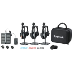 Saramonic WiTalk9 WT3S 3-Person Full-Duplex 1.9GHz Wireless Headset Intercom System w/ carry case Intercom-järjestelmät
