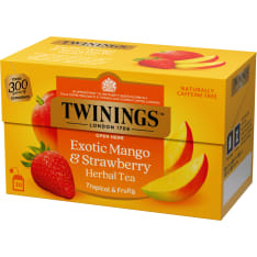 Twinings Exotic Mango & Strawberry 20x2g yrttitee