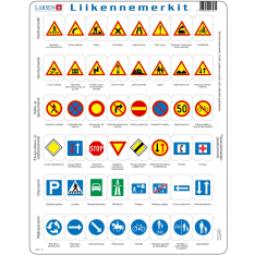 Larsen Maxi Liikennemerkit 36,5 x 28,5 cm palapeli