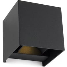 Sunwind Design Cube black wall lamp